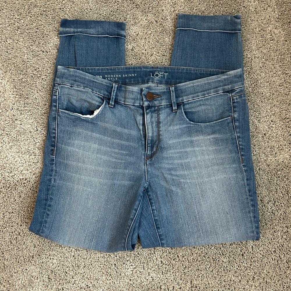 Loft Skinny Ankle Jeans